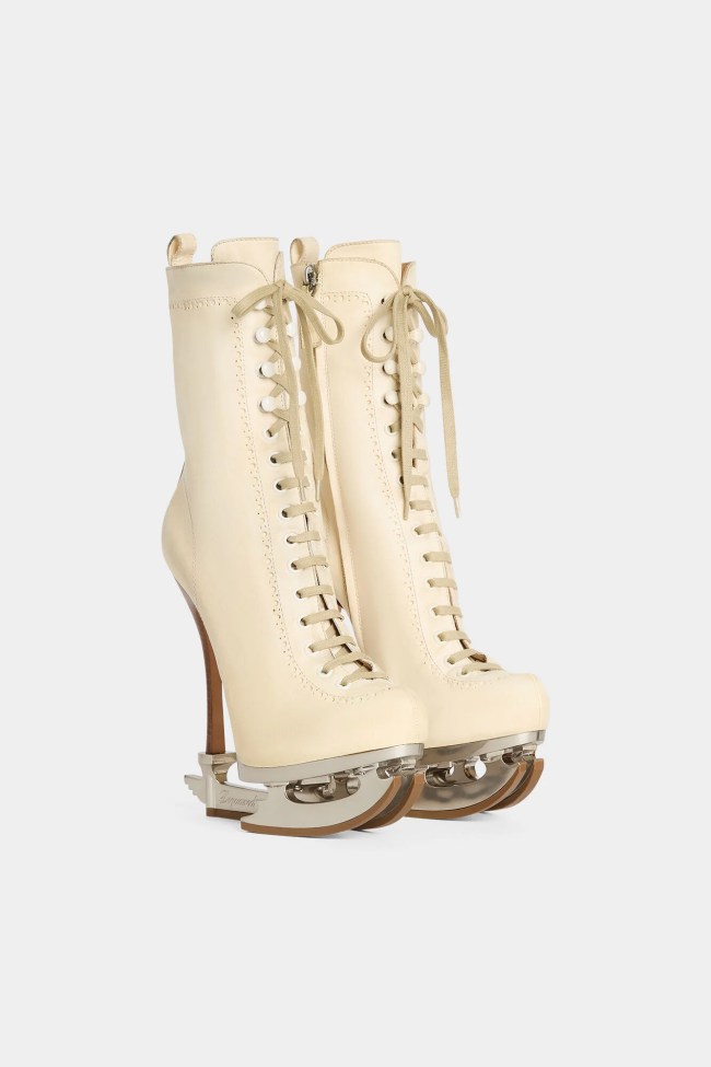 Dsquared2. Skate, vintage, re-release, ice skating, campy, lace-up