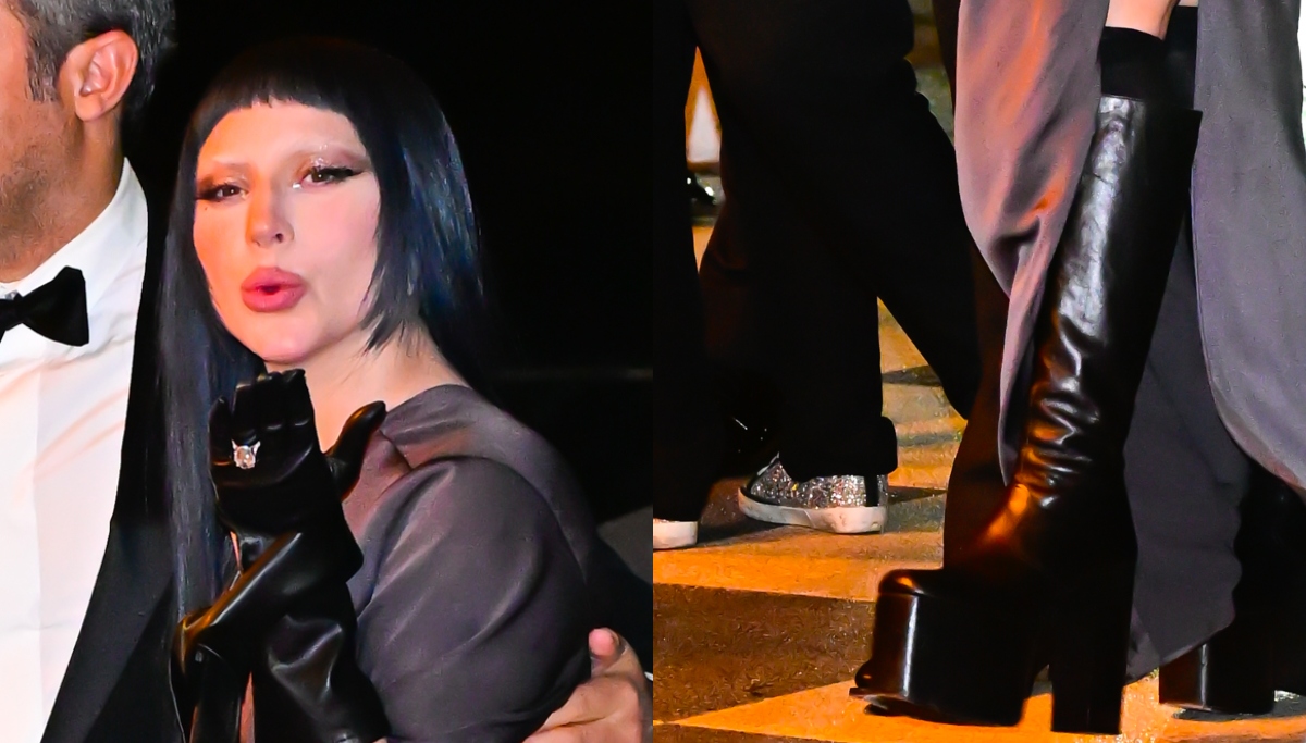 Michael Polansky and Lady Gaga attend SNL50: The Anniversary Special after party at The Plaza Hotel  on February 17, 2025 in New York City.