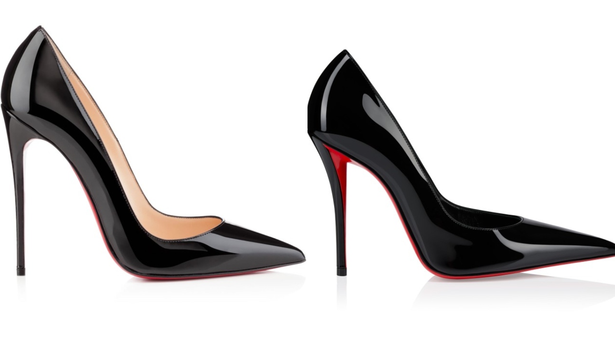Christian Louboutin So Late (L) and Miss Z (R) heels