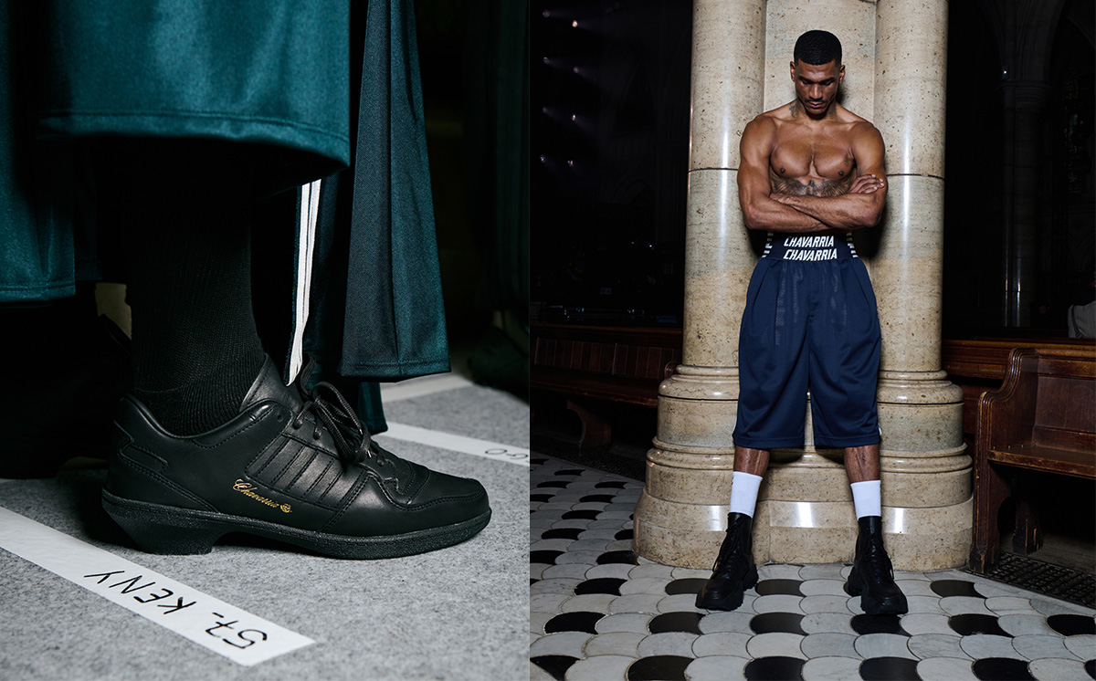 Willy Chavarria, fall 2025, adidas, adidas originals, Forum, Forum sneakers, Adidas Forum, sneakers, collaboration, menswear, Paris, Paris Fashion Week, Paris fashion week mens, runway