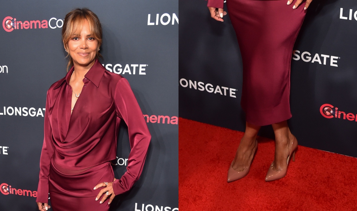 Close up Halle Berry attends CinemaCon.