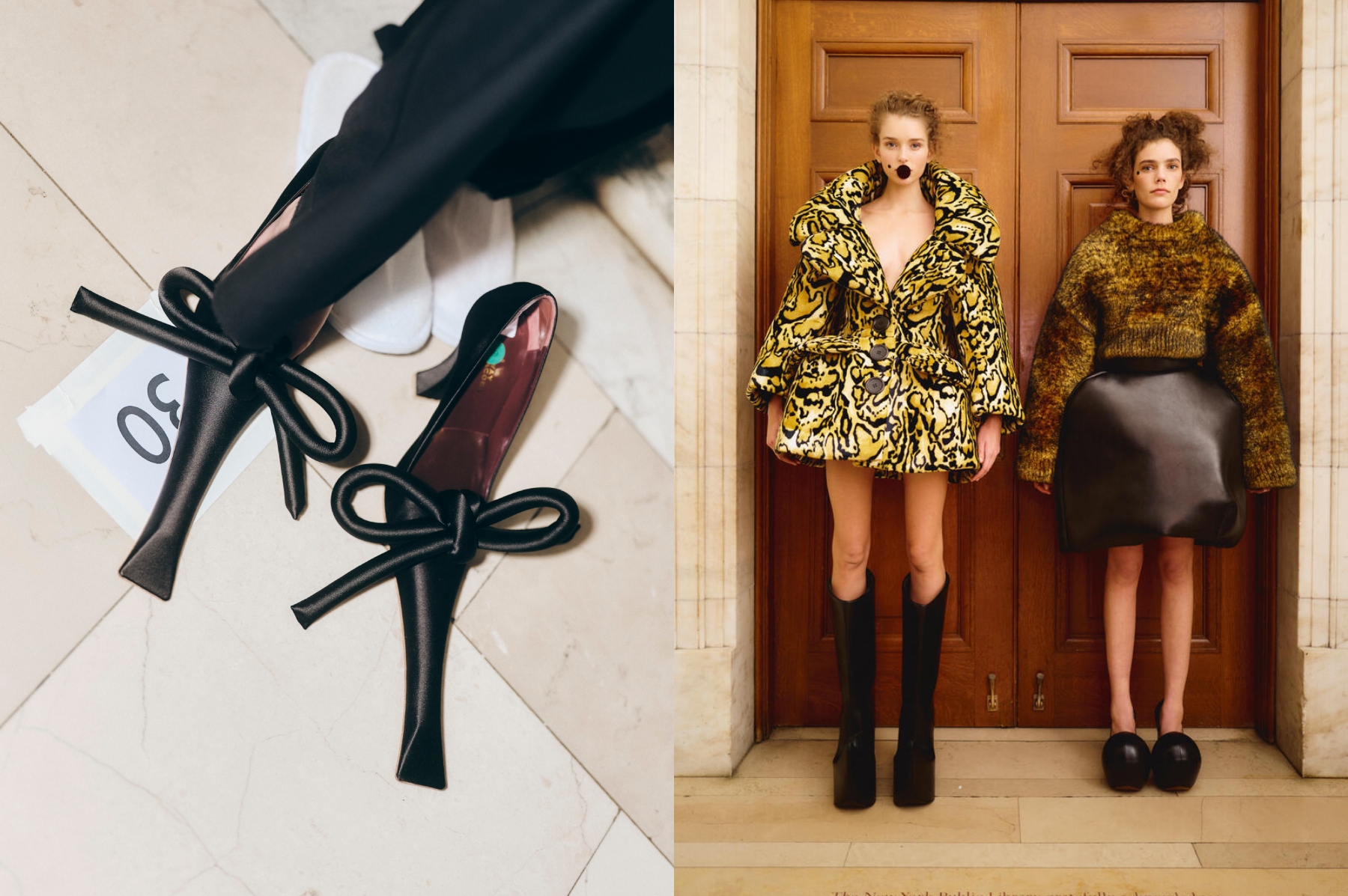 Backstage photos from the Marc Jacobs Spring 2025 ready-to-wear fashion show as part of New York Fashion Week at the New York Public Library on Feb. 3, 2025 in New York, New York.