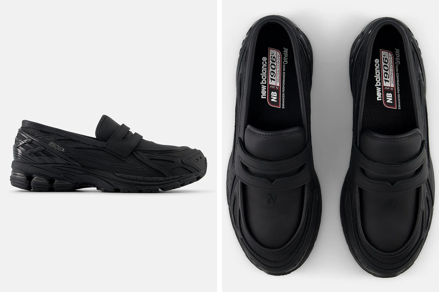 New Balance 1906 Loafer Black Leather