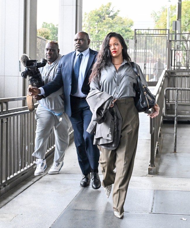 LOS ANGELES, CA - FEBRUARY 18: Rihanna is seen arriving at court on February 18, 2025 in Los Angeles, California. (Photo by MEGA/GC Images)