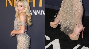 Sabrina Carpenter at SNL50: The Anniversary Special at 30 Rockefeller Plaza on February 16, 2025 in New York, New York.
