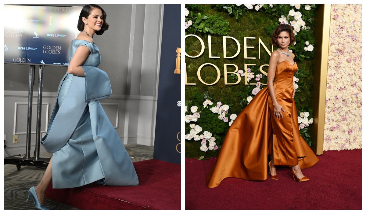 Selena Gomez, Zendaya, Golden Globes, 2025, shoes