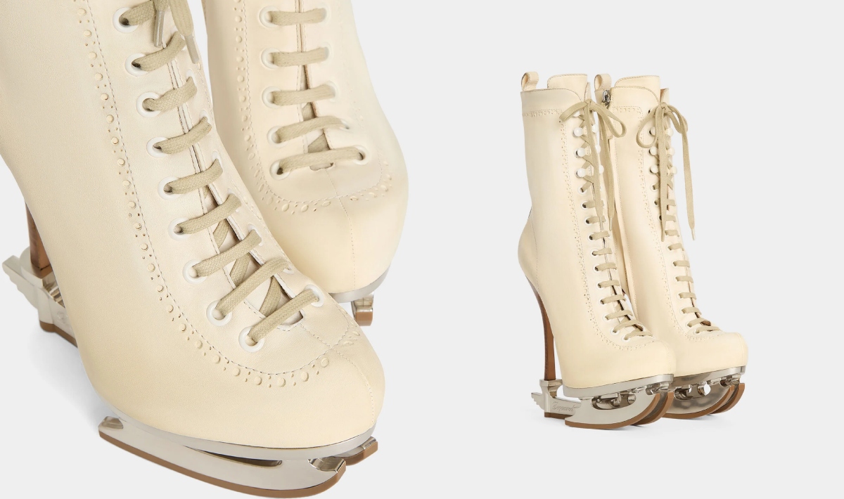 Dsquared2. Skate, vintage, re-release, ice skating, campy, lace-up
