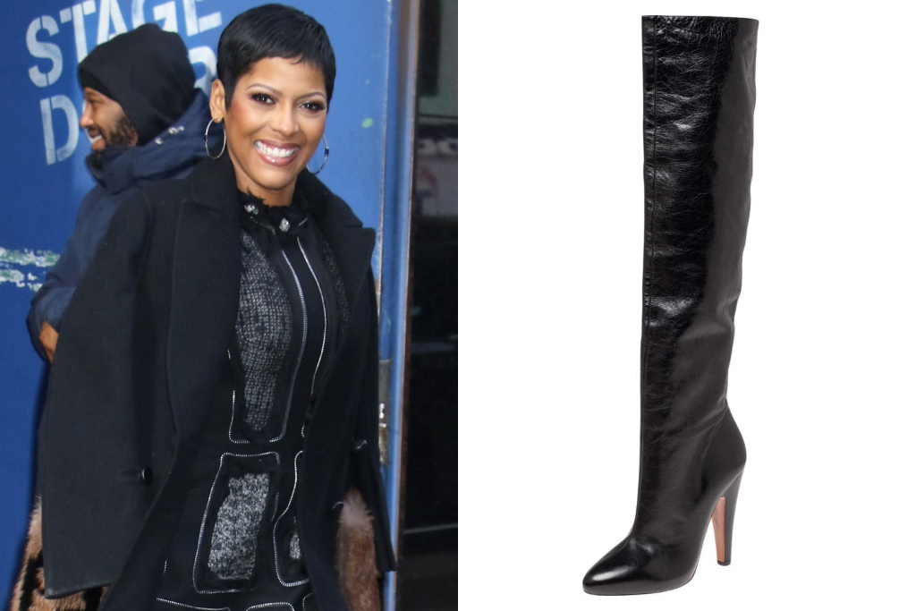 tamron hall alexander mcqueen alaia boots good morning america new york city