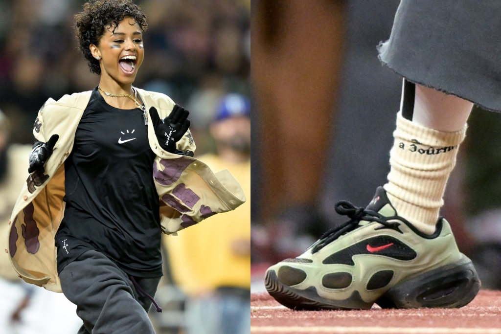 tyla nike air max muse 2025 Cactus Jack Foundation HBCU Celebrity Softball Classic